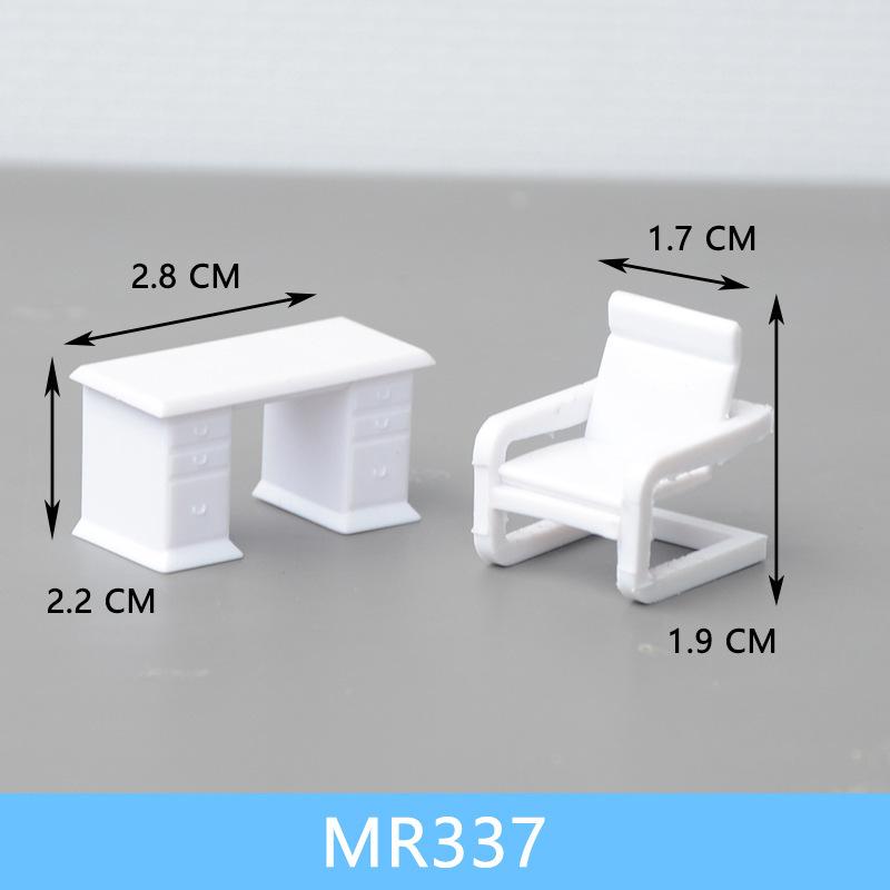 Phụ Kiện Mô Hình Bộ Bàn Ghế Nội Thất Mini Tỷ Lệ 1:50 (MH-80)