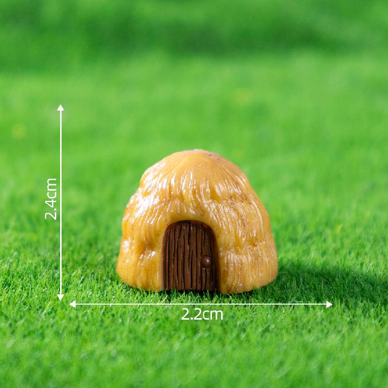 Tiểu cảnh làng nông dân, nhà rơm DIY, phụ kiện resin tiểu cảnh mini nhỏ xinh (ZC-663)