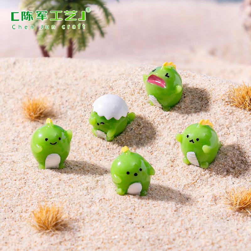 Phụ Kiện Tiểu Cảnh 微景观创意可爱小恐龙公仔动物 DIY装饰品配件迷你车载桌面小摆件