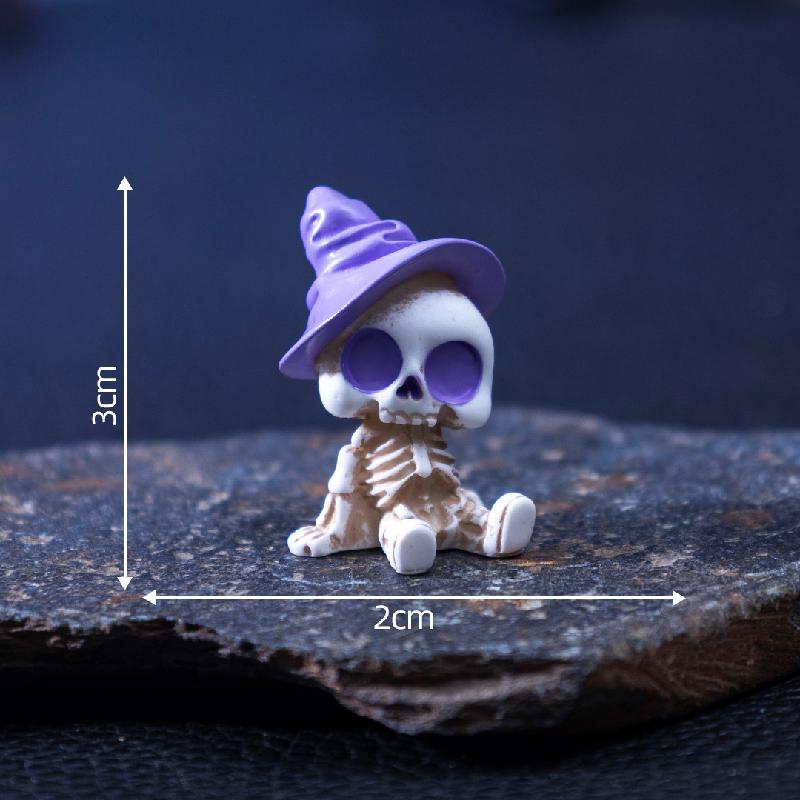 Bí ngô, sọ Halloween, kẹo mini DIY, phụ kiện bàn tiểu cảnh nhỏ sáng tạo (ZC-54)