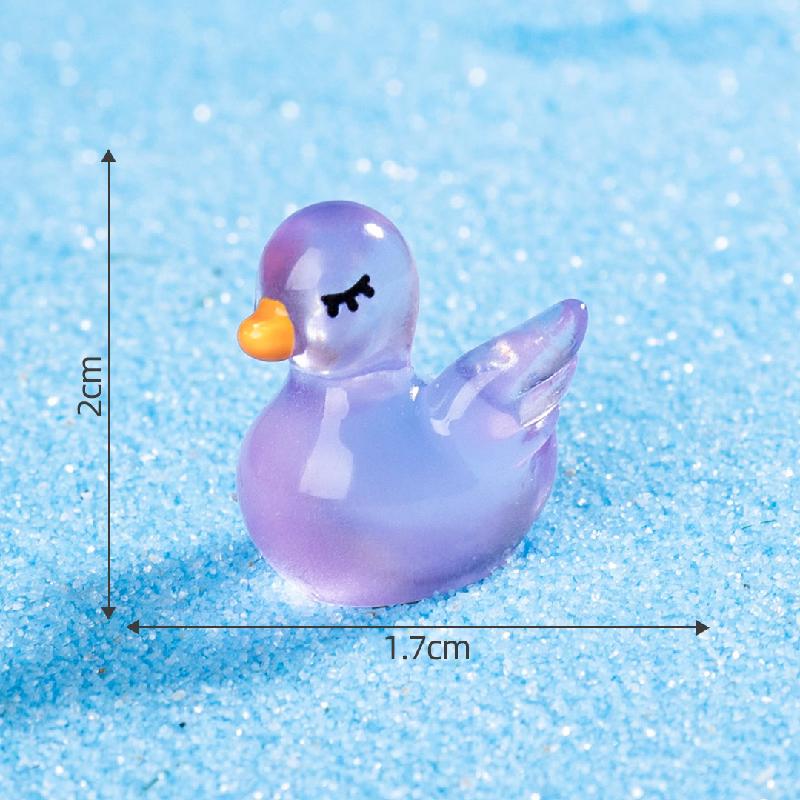 Tiểu cảnh thiên nga phát sáng blind bag DIY, phụ kiện tiểu cảnh mini resin treo bàn đáng yêu cute (ZC-1492)