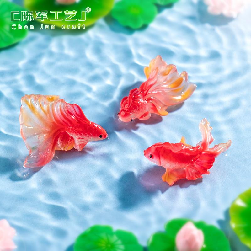 Cá vàng & cá Koi mini – Mô hình cá cảnh trang trí bể cá, bàn làm việc (M-1364)