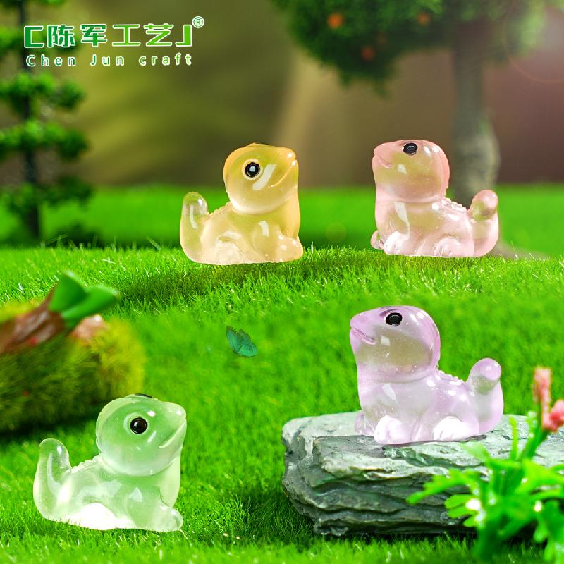 Phụ Kiện Tiểu Cảnh Tiểu cảnh tắc kè nhỏ phát sáng DIY, phụ kiện tiểu cảnh mini resin garden treo bàn đáng yêu cute (ZC-1436)