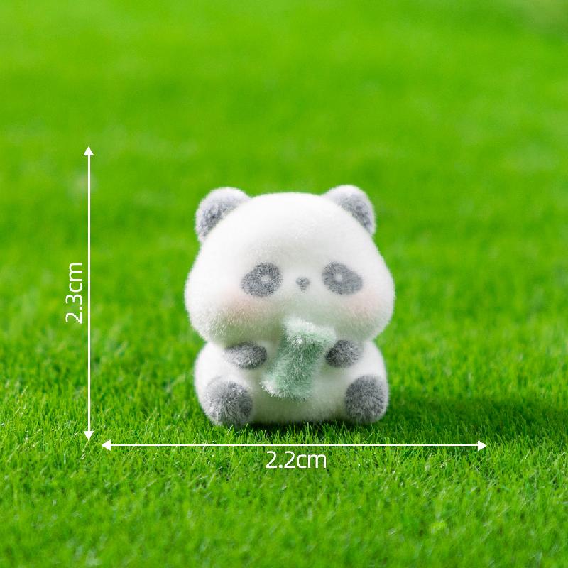 Tiểu cảnh gấu trúc dễ thương, búp bê DIY, phụ kiện bàn tiểu cảnh mini (ZC-659)