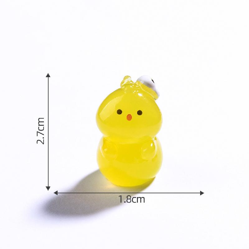 Tiểu cảnh ma Halloween nhỏ phát sáng DIY, phụ kiện tiểu cảnh mini treo bàn resin cute (ZC-1434)