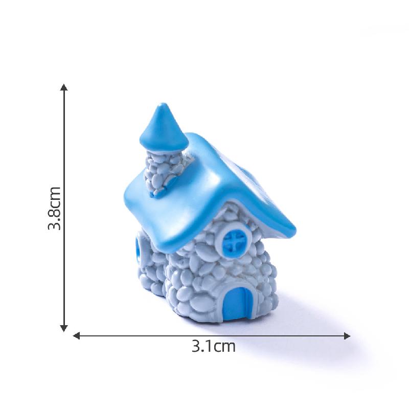 Tiểu cảnh nhà cổ bằng đá, rêu DIY, phụ kiện bàn tiểu cảnh mini phong cách vintage (ZC-175)