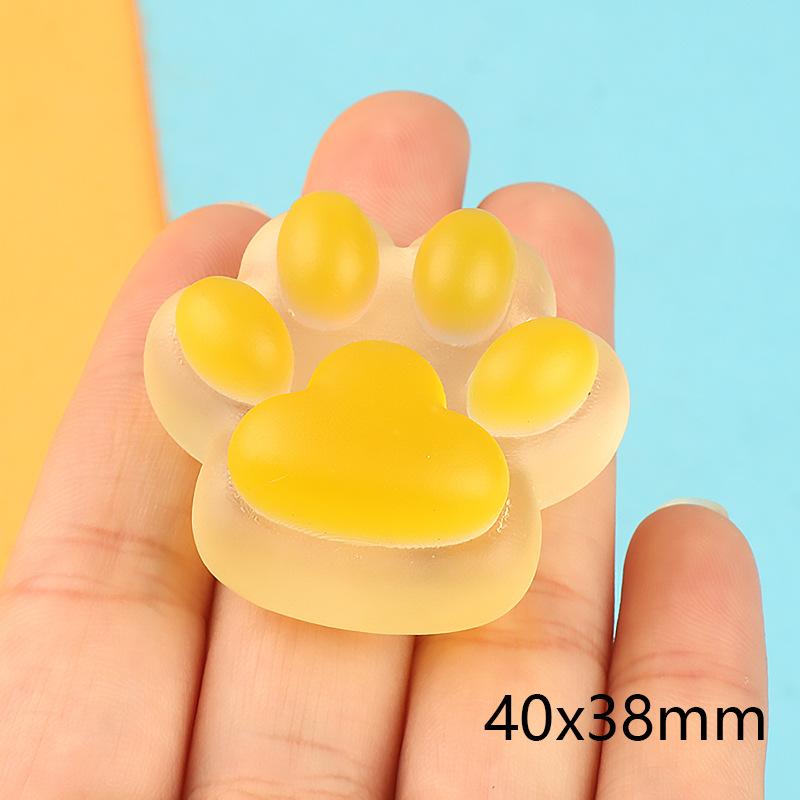 大号猫爪果冻 可爱磨砂diy奶油胶自制手机壳头饰发夹饰品树脂配件