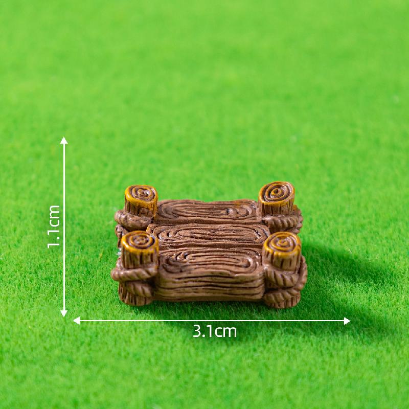 Tiểu cảnh cầu gỗ, hàng rào, sân vườn DIY, phụ kiện bàn mini tiểu cảnh thu nhỏ (ZC-173)