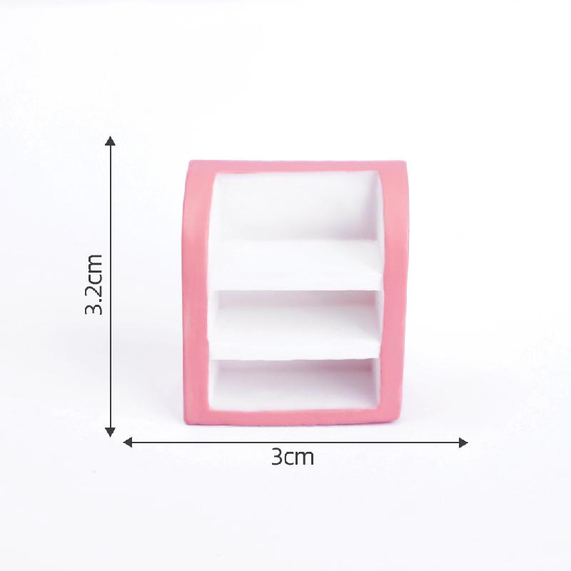 Tiểu cảnh phòng ngủ màu hồng dễ thương, búp bê DIY, phụ kiện bàn mini tiểu cảnh (ZC-170)