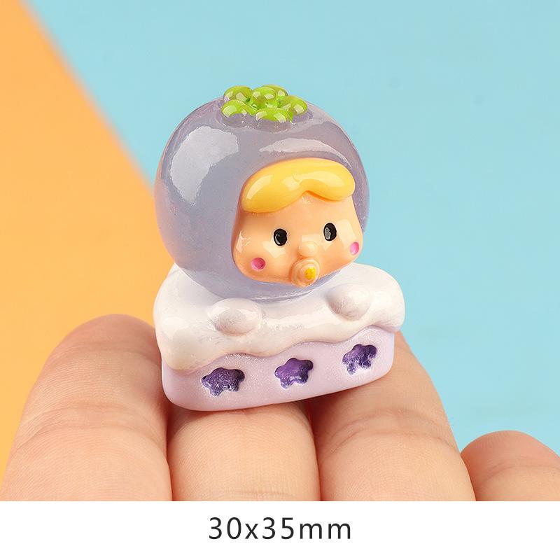 Charm bánh hoa quả phát sáng DIY trang trí (FF-445)