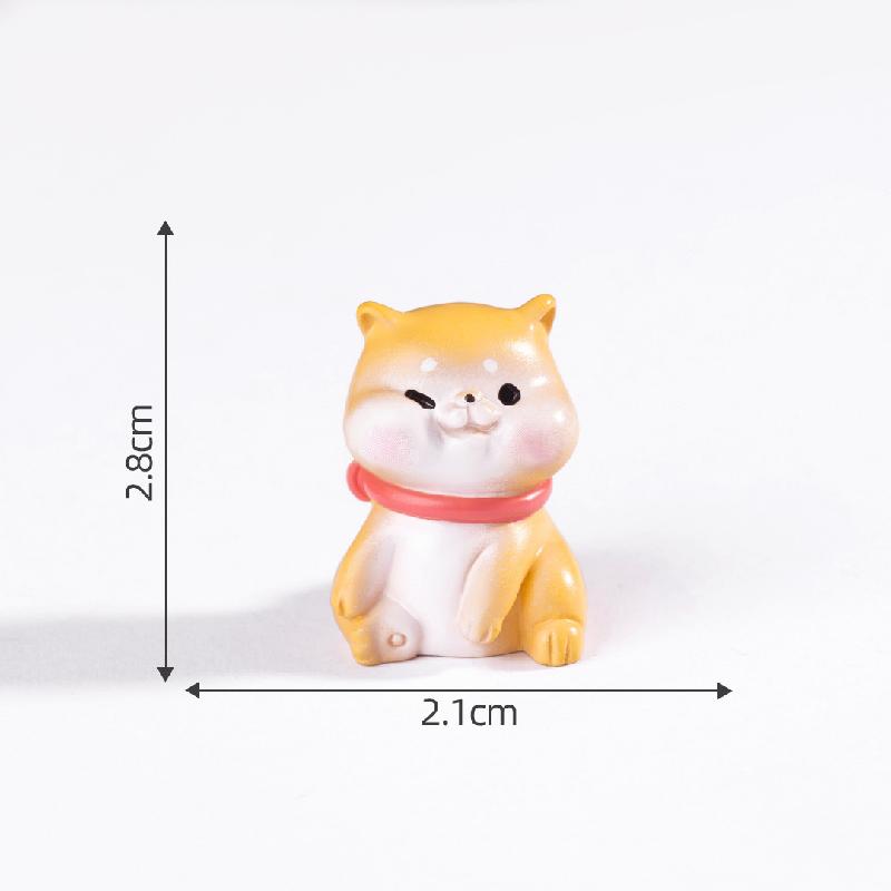 Tiểu cảnh cún tinh nghịch DIY, phụ kiện tiểu cảnh mini xe bàn garden đáng yêu (ZC-1142)