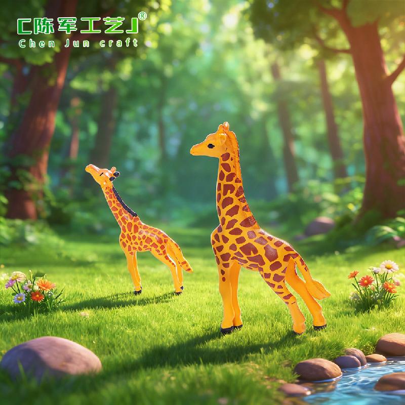 Phụ Kiện Tiểu Cảnh Tiểu cảnh hươu cao cổ nhỏ, phụ kiện trang trí cây cảnh mini (ZC-419)