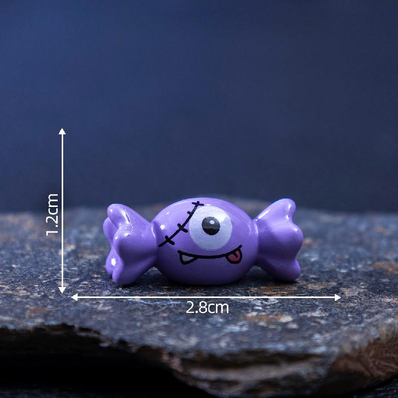 Bí ngô, sọ Halloween, kẹo mini DIY, phụ kiện bàn tiểu cảnh nhỏ sáng tạo (ZC-54)