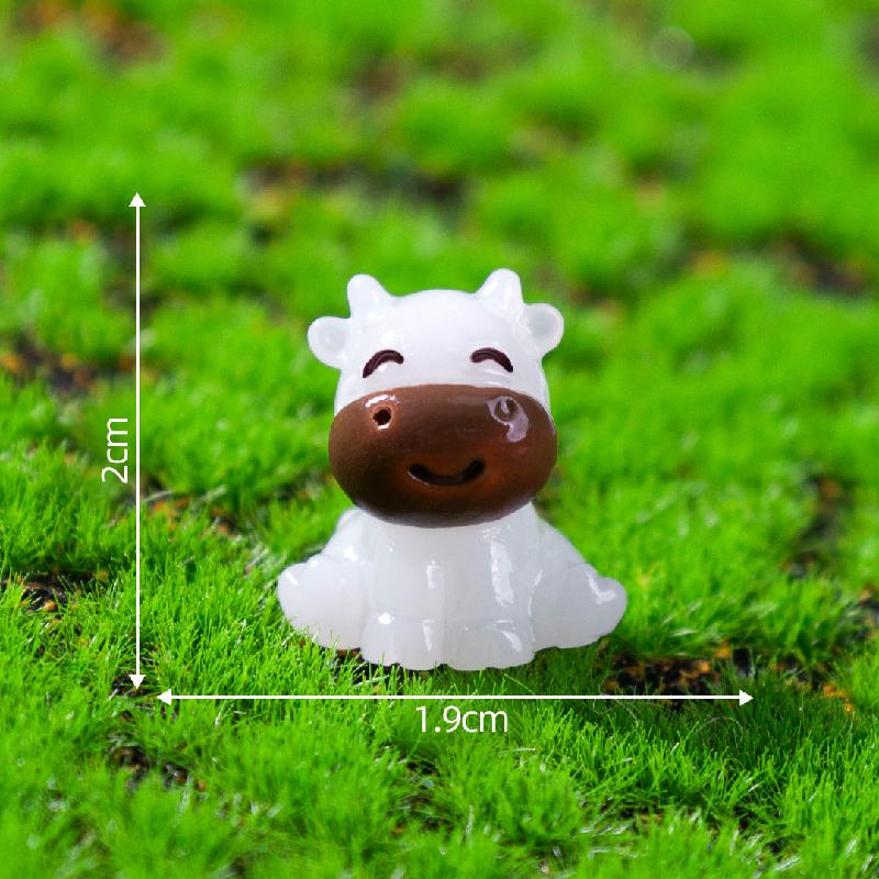Tiểu cảnh mèo & thỏ phát sáng DIY, phụ kiện tiểu cảnh mini resin treo bàn garden đáng yêu cute (ZC-1439)