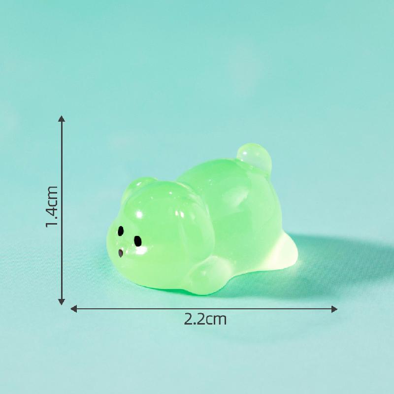 Tiểu cảnh cún mập phát sáng DIY, phụ kiện tiểu cảnh mini garden treo bàn resin cute (ZC-1403)