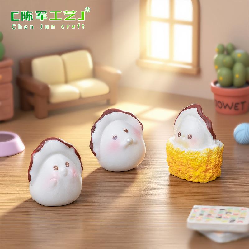 Phụ Kiện Tiểu Cảnh 微景观创意可爱海蛎子宝宝萌粒 娃娃屋DIY装饰品挂配件桌面小摆件