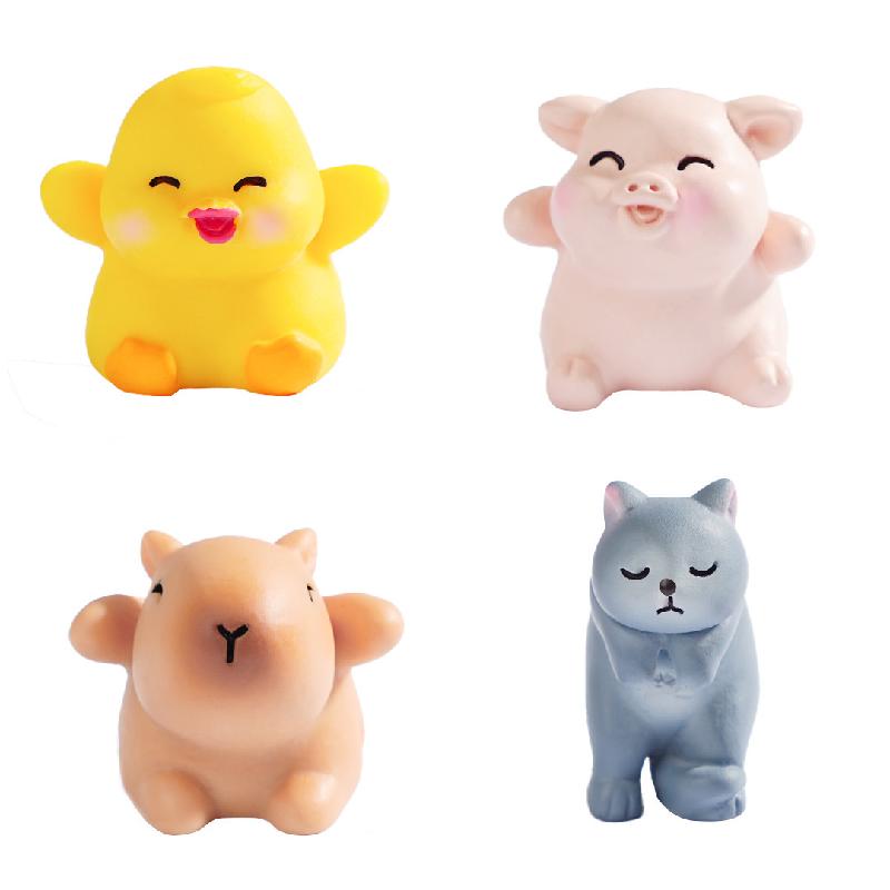 Tiểu cảnh capybara DIY, phụ kiện tiểu cảnh mini resin garden đáng yêu cute micro (ZC-1433)