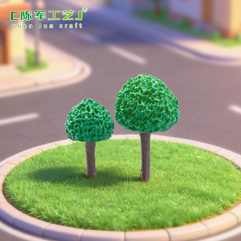 Phụ Kiện Tiểu Cảnh Tiểu cảnh cây xanh hoạt hình, phụ kiện trang trí cây cảnh (ZC-295)