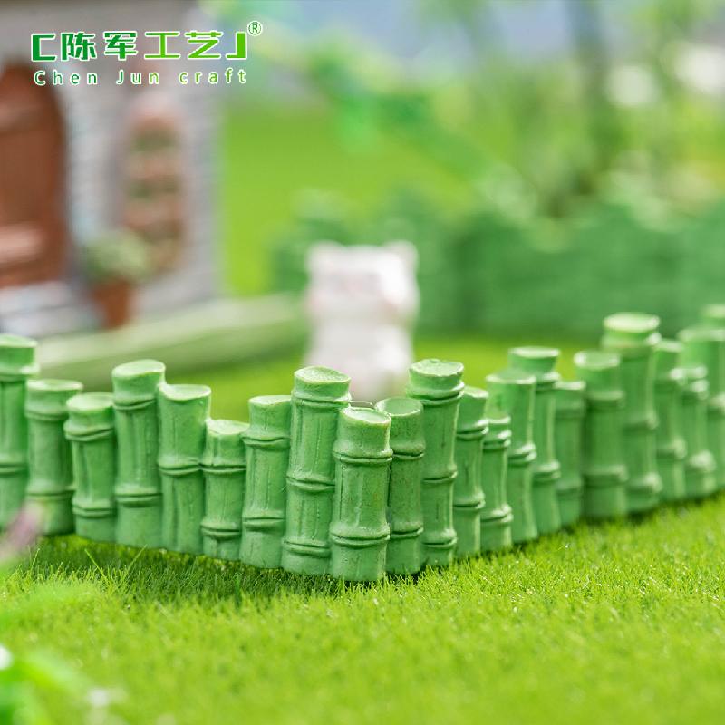 Phụ Kiện Tiểu Cảnh 微景观创意小栅栏木板竹子围栏园艺造景 DIY装饰品配件迷你小摆件