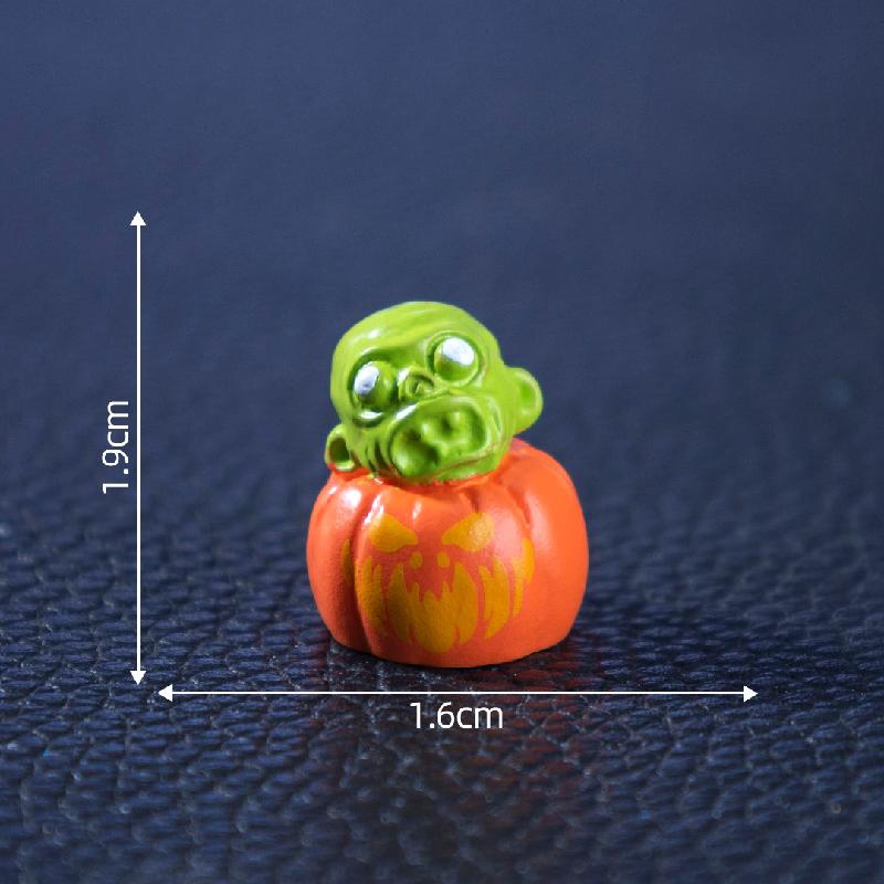 Tiểu cảnh lâu đài, bí ngô Halloween, DIY, phụ kiện bàn mini tiểu cảnh sáng tạo (ZC-152)
