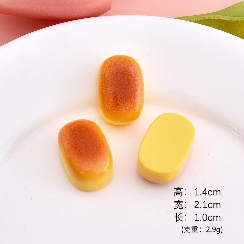 Bánh mì mini resin, phụ kiện DIY, kem giả, dép Crocs (NX-624)