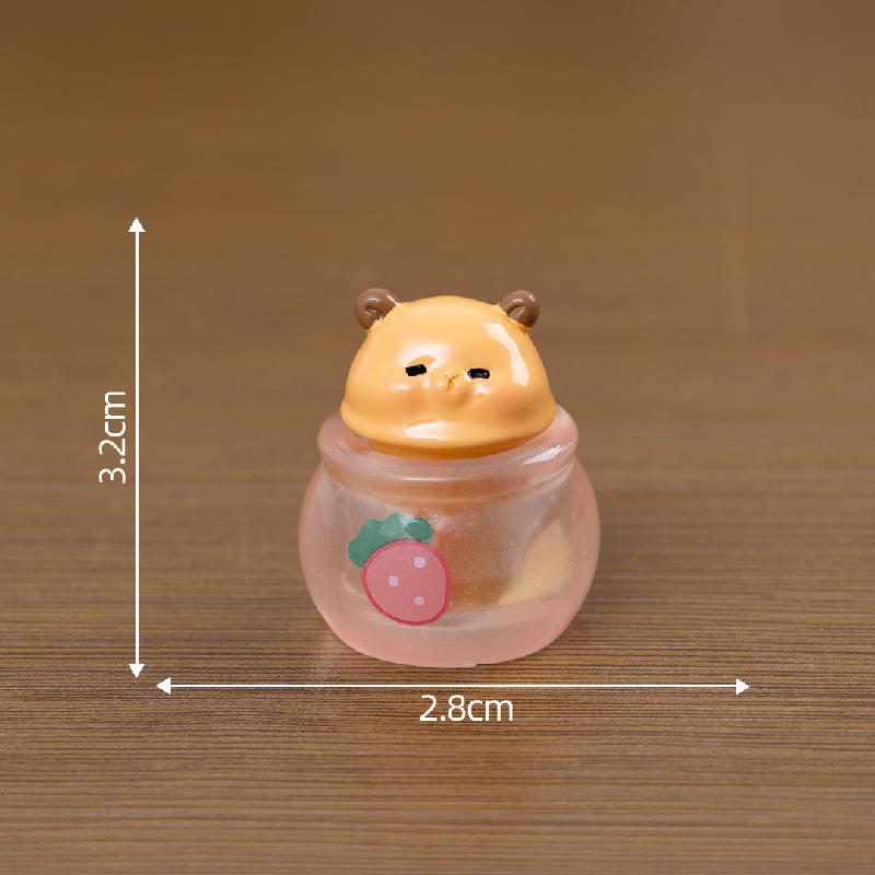 Tiểu cảnh thỏ nhỏ kem DIY, phụ kiện tiểu cảnh mini bàn garden food resin micro cute (ZC-1393)