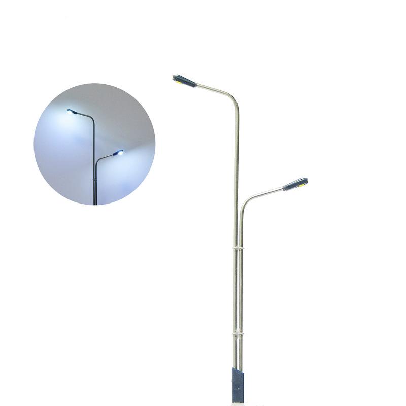 Đèn Đường Hai Đầu Inox Có Đèn 3V (MH-245)