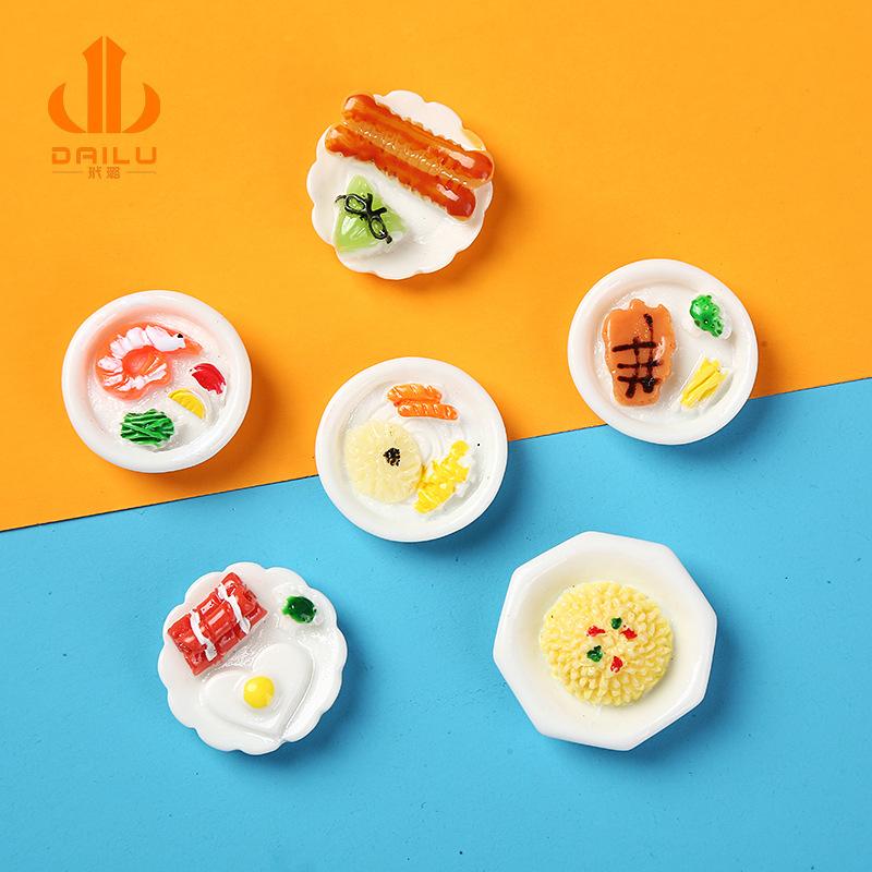树脂仿真早餐食玩配件奶油手机壳diy材料 迷你娃娃屋配件仿真食玩