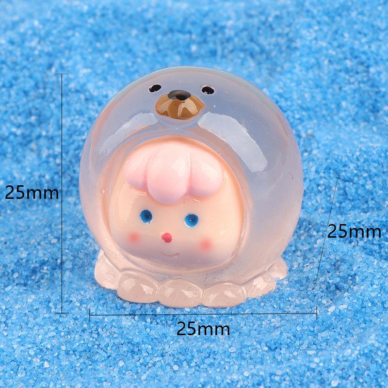 Charm sinh vật biển phát sáng DIY trang trí để bàn (FF-10)