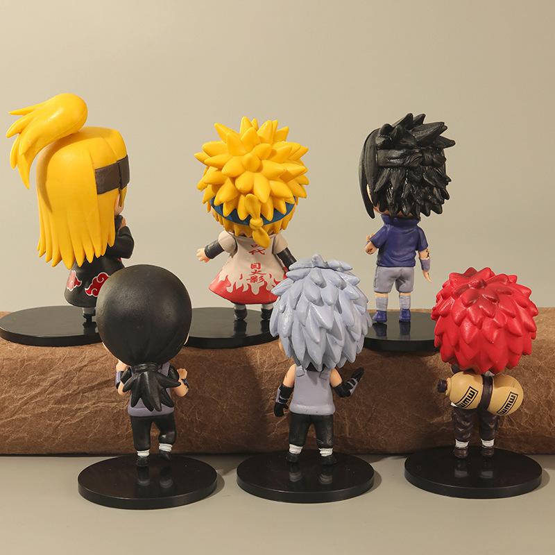 6 mẫu đồ chơi thủ lĩnh Naruto, hoạt hình, Zabuza, Orochimaru, Kanki, Shikamaru, Dara. ZZ-469