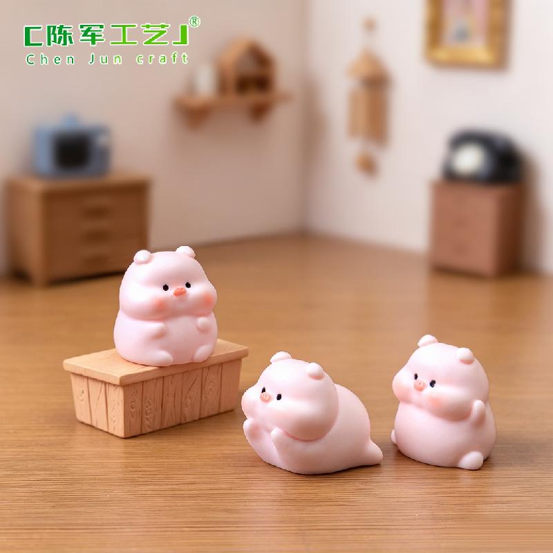Phụ Kiện Tiểu Cảnh Heo tròn phát sáng mini (PK-1144)