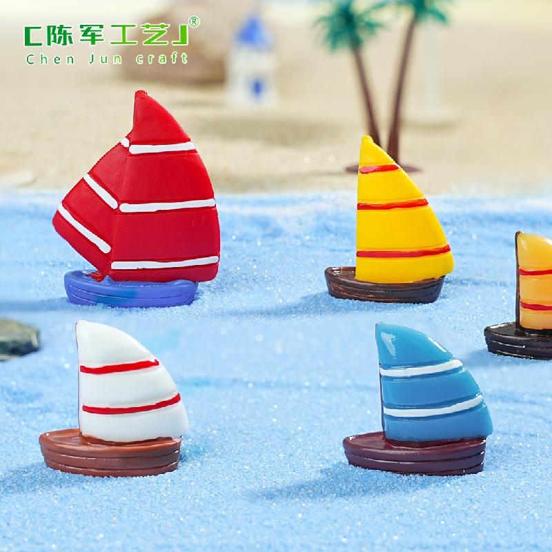 Phụ Kiện Tiểu Cảnh Thuyền Buồm Hai Cột Mini (PK-531)