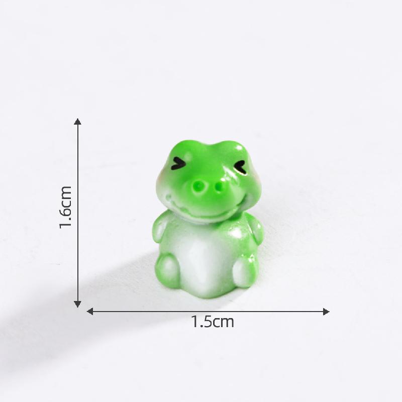 Tiểu cảnh ếch cá sấu tê giác DIY, phụ kiện tiểu cảnh mini bàn đáng yêu, cute (ZC-906)