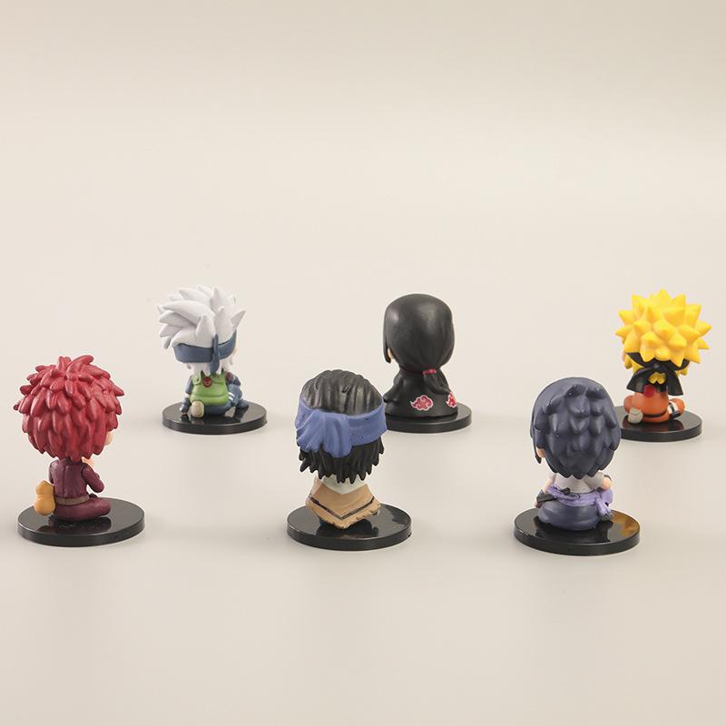6 bộ đồ chơi bức tranh hồng ngoại của Naruto: Naruto, I Love Rock Lee, Sasuke, Kakaishi, Tsuchikage và đồ chơi. ZZ-667
