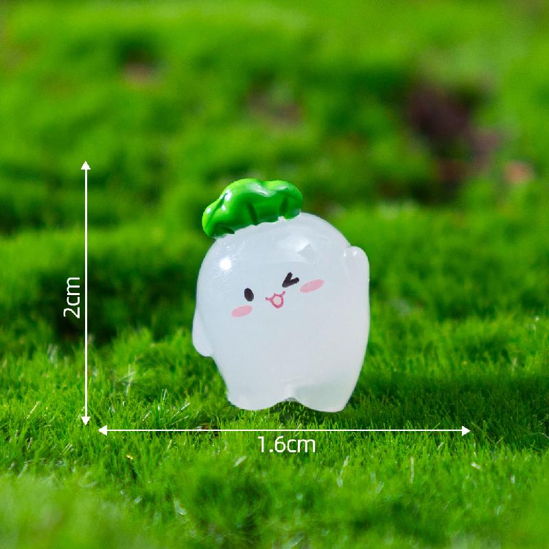 Tiểu cảnh cà rốt phát sáng DIY, phụ kiện tiểu cảnh mini resin cute, dễ thương (ZC-884)