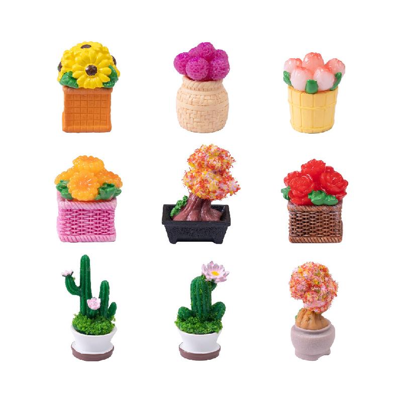 Tiểu cảnh xương rồng, sen đá giả, DIY, phụ kiện bàn tiểu cảnh mini nhỏ xinh (ZC-537)