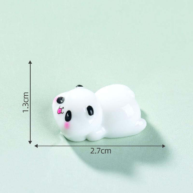 Tiểu cảnh panda nằm phát sáng DIY, phụ kiện tiểu cảnh mini resin blind bag treo bàn đáng yêu cute (ZC-1464)
