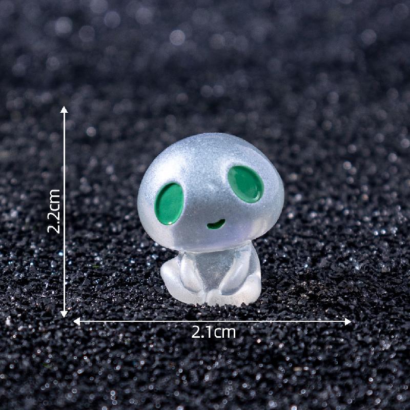 Tiểu cảnh alien mini phát sáng DIY, phụ kiện tiểu cảnh mini resin treo bàn garden cute (ZC-1404)