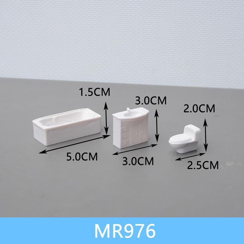 Bộ Thiết Bị Nhà Bếp Nhà Tắm Mini Tỷ Lệ 1:30 (MH-267)