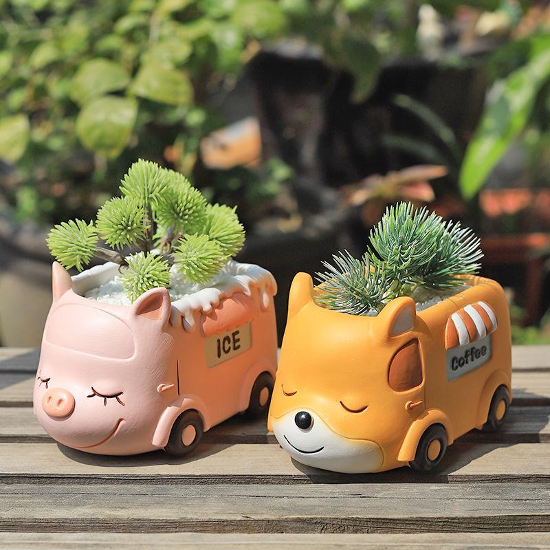 Chậu Cây Resin Chậu cây mọng nước hình nấm resin, chậu mini trang trí bàn, cửa sổ và tiểu cảnh (RG-164)