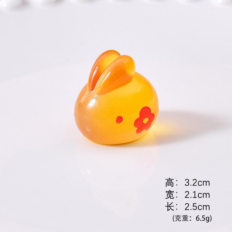 Thỏ đèn lồng Trung Thu phát sáng, resin DIY, nam châm tủ lạnh (NX-609)