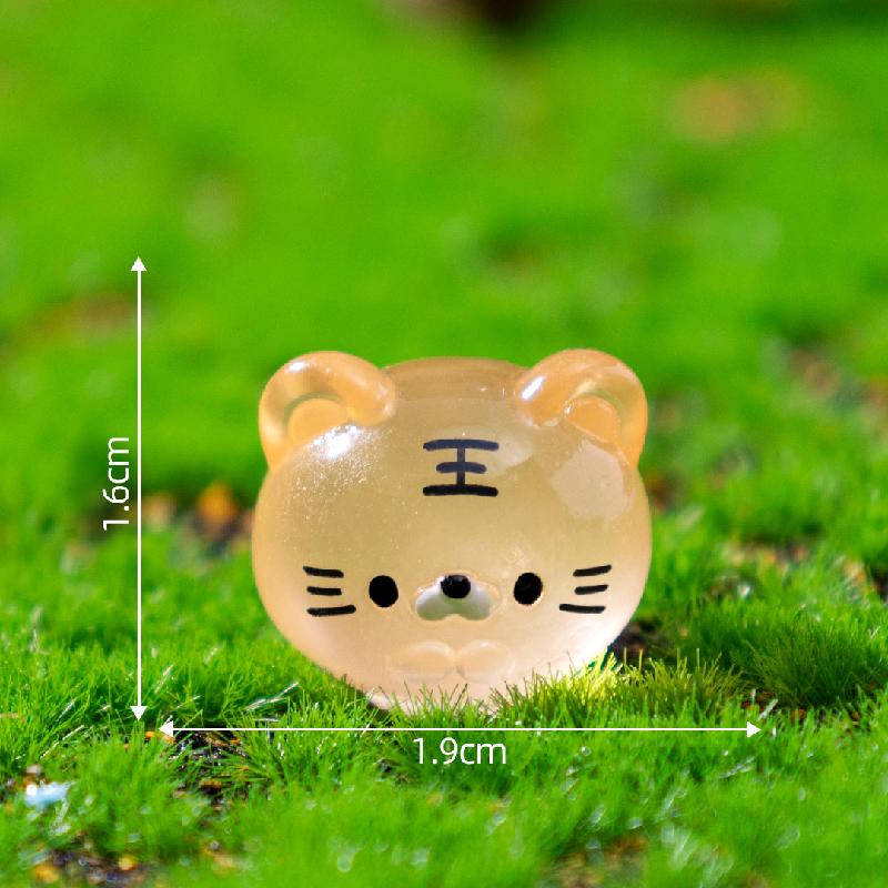 Tiểu cảnh thú tròn phát sáng DIY, phụ kiện tiểu cảnh mini treo bàn garden cute (ZC-1336)