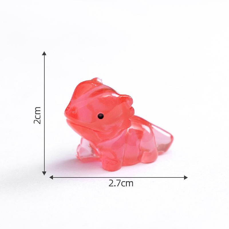 Tiểu cảnh thằn lằn mắt to nhỏ phát sáng DIY, phụ kiện tiểu cảnh mini treo bàn resin cute (ZC-1432)