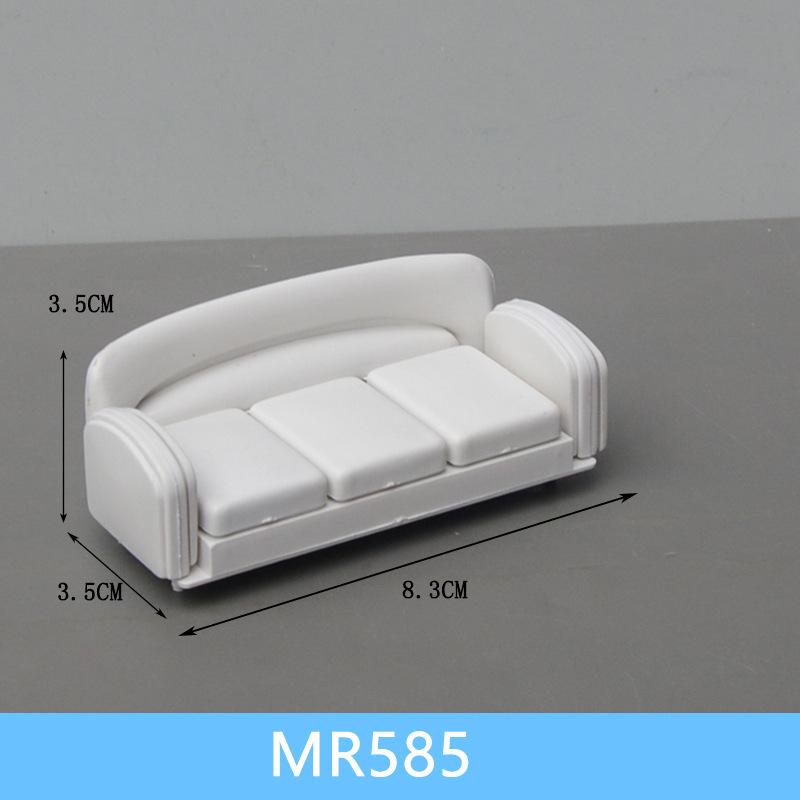 Sofa Giường Mini Mô Hình Nội Thất Tỷ Lệ 1:25 (MH-101)