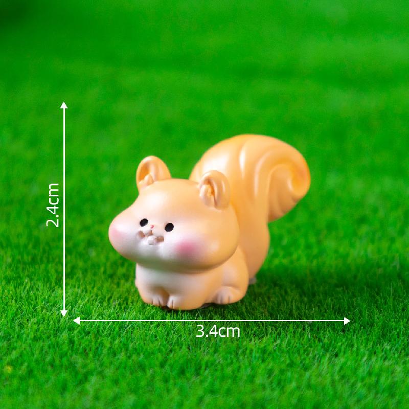 Tiểu cảnh động vật rừng: cú, búp bê DIY, phụ kiện treo bàn tiểu cảnh mini (ZC-495)