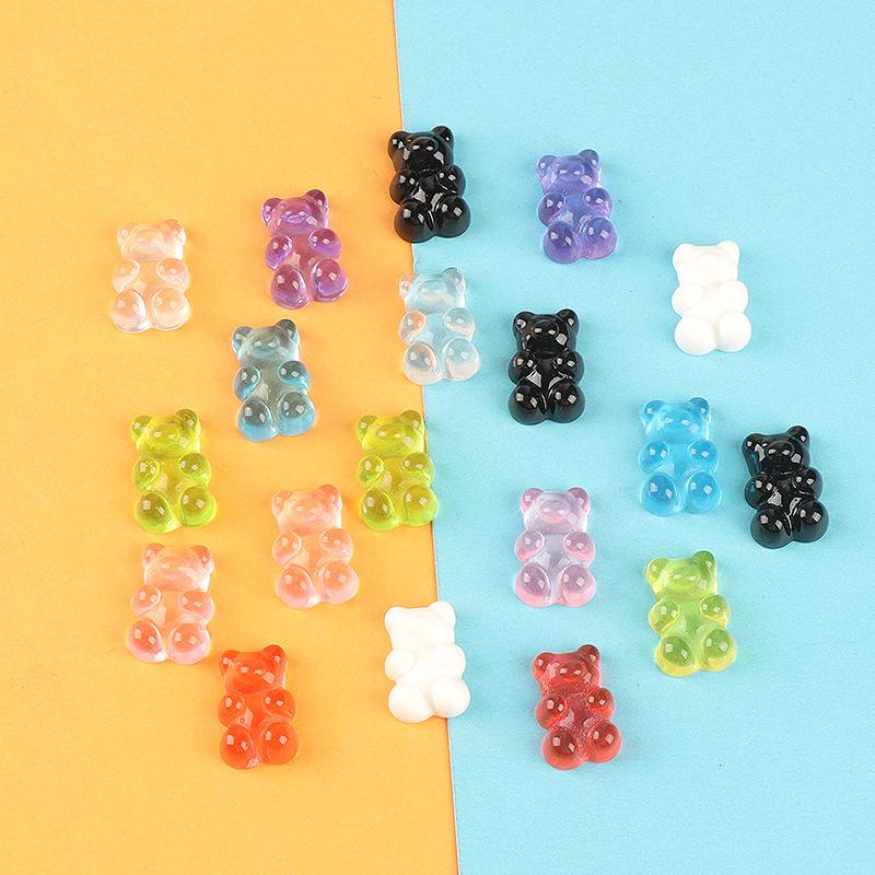 Charm gấu trong suốt DIY vỏ điện thoại (FF-164)