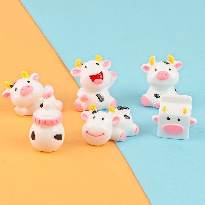 Charm bò sữa DIY trang trí chìa khóa (FF-434)