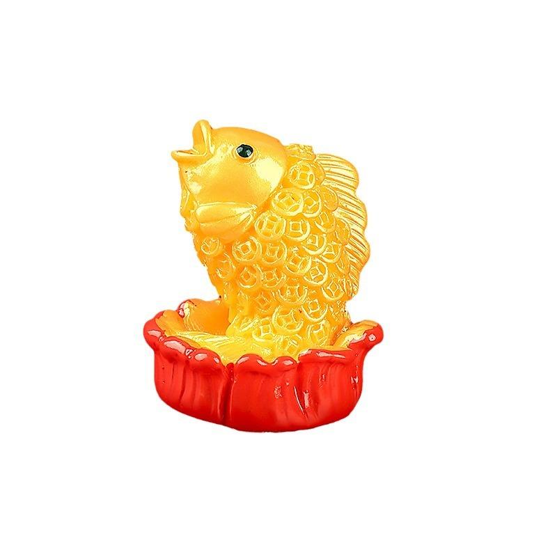 微景观新年饰品配件国潮公仔手办车载桌面小摆件布置树脂装饰用品