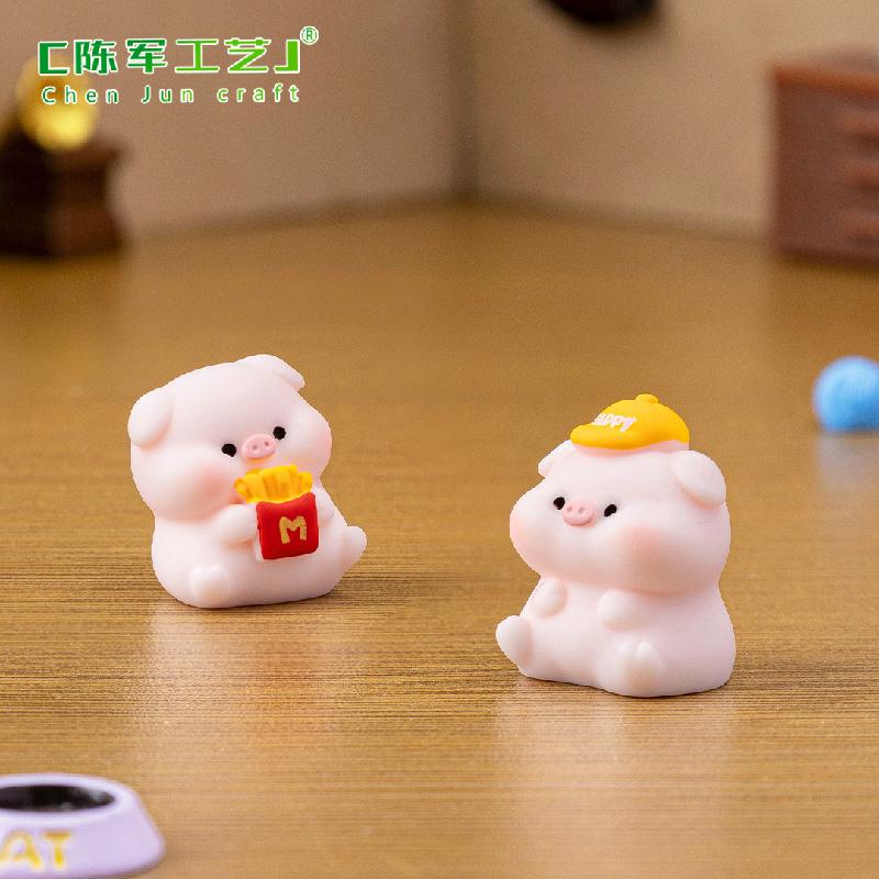 Phụ Kiện Tiểu Cảnh Heo Hồng Hoạt Hình Mini (PK-674)
