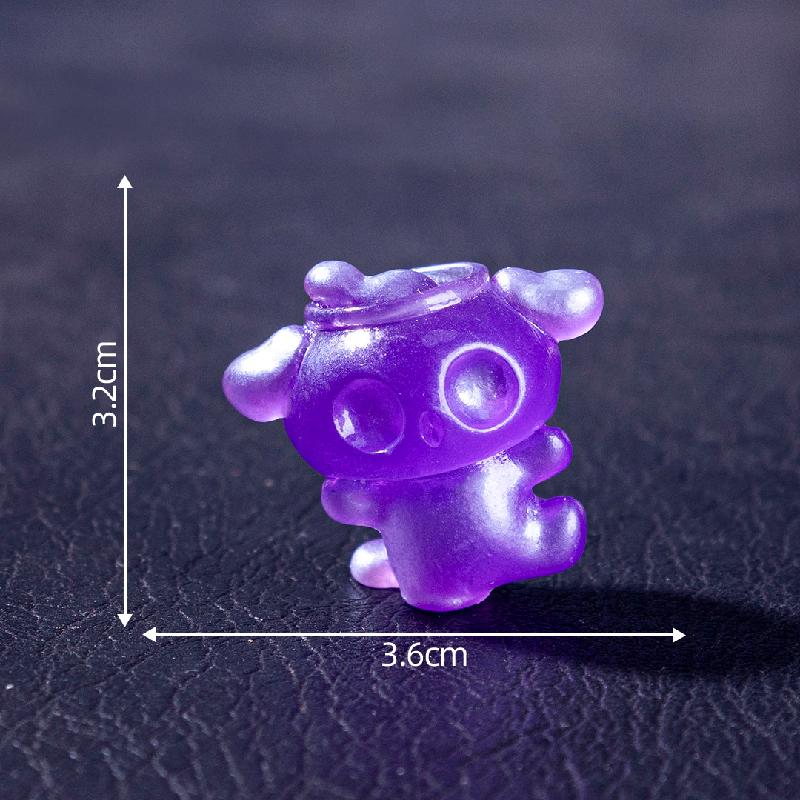 Tiểu cảnh Halloween elf phát sáng DIY, phụ kiện tiểu cảnh mini treo bàn resin garden cute (ZC-1440)